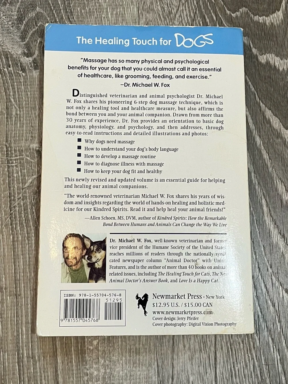 The Healing Touch of Dogs Proven Massage Program Paperback Book Michael J. Fox